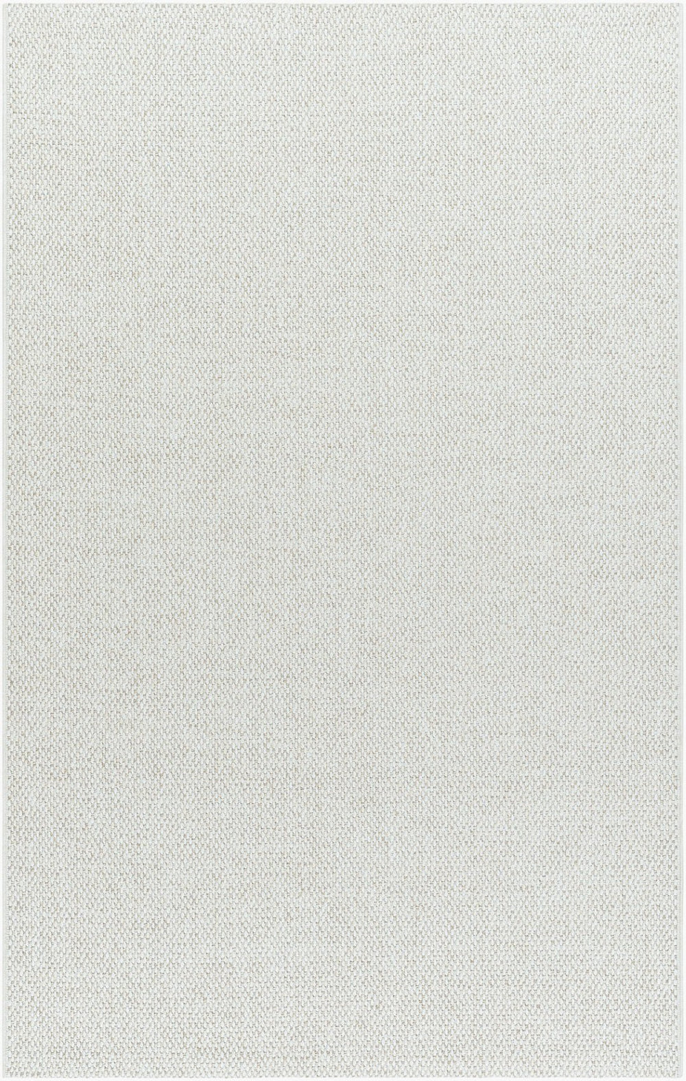 Livabliss Birdie Flatweave Polypropylene Outdoor Rug Turkish Woven for Patios and Entryways Ivory, Light Be 5'1" x 7' BORD2301-517