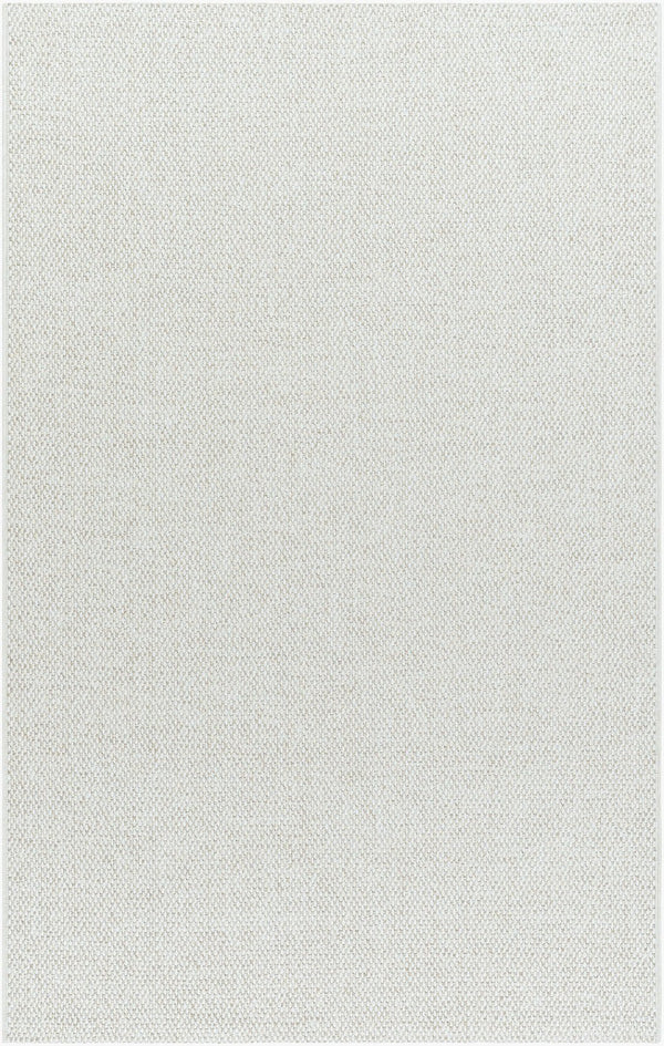 Livabliss Birdie Flatweave Polypropylene Outdoor Rug Turkish Woven for Patios and Entryways Ivory, Light Be 5'1" x 7' BORD2301-517