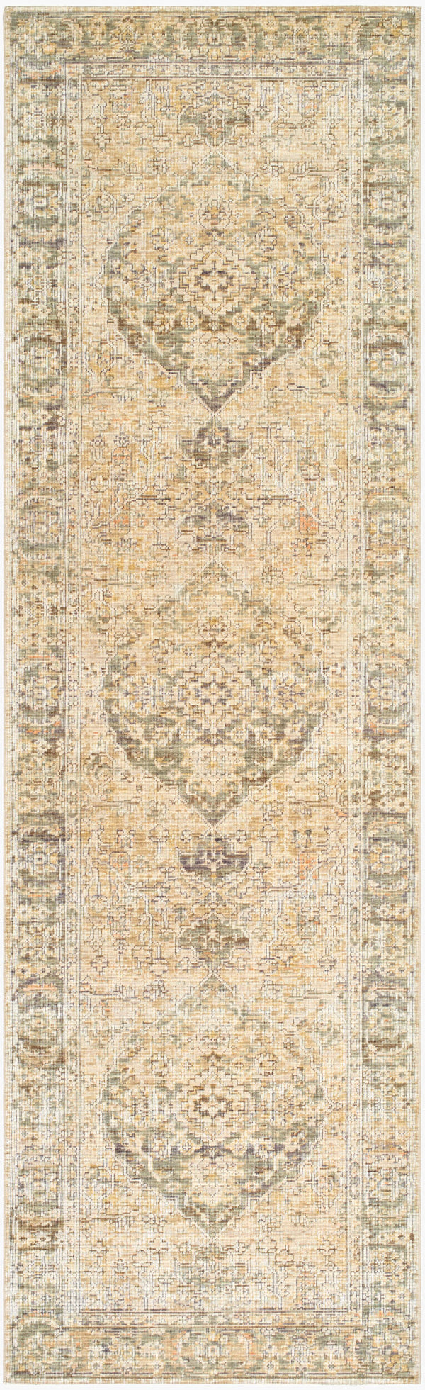 Surya Renaissance Handcrafted 2'11" X 9'10" Traditional Wool Area Rug With Elegant Fringe - Timeless Charm Light Beige Wool Bori2300-211910