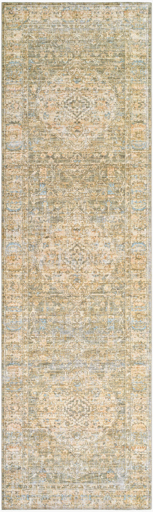 Surya Renaissance Handcrafted 2'11" X 9'10" Traditional Wool Area Rug With Elegant Fringe - Timeless Charm Taupe Wool Bori2302-211910