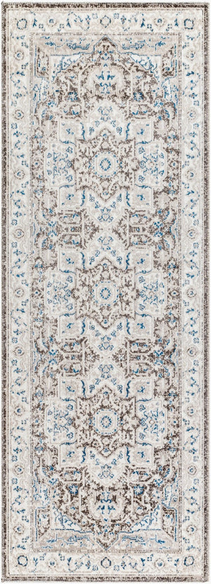 Livabliss Basel Traditional Medallion Runner Rug Polypropylene Low Pile Hallway Accent BOS2312-2673