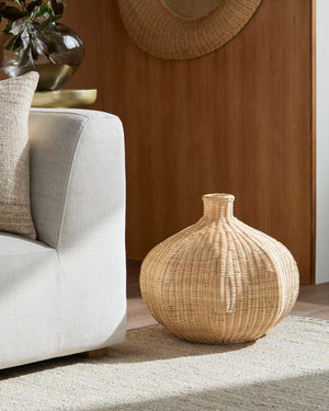 Surya Boscha Handwoven Globe Basket Vase Artisan Woven Floor Accent for Bohemian Decor BOSC001-182020