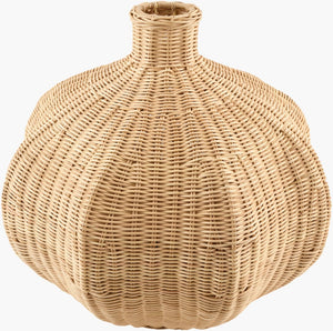 Surya Boscha Handwoven Globe Basket Vase Artisan Woven Floor Accent for Bohemian Decor BOSC001-182020