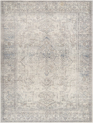 Livabliss Margot Traditional Polyester Area Rug Turkey Woven Medium Pile Entryway Accent White, Light Sa 9'2" x 12' BOSC2300-9212