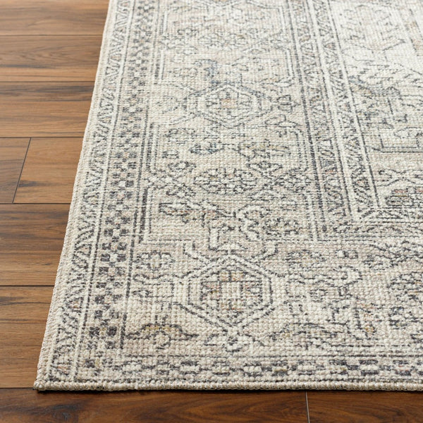 Livabliss Margot Traditional Polyester Area Rug Turkey Woven Medium Pile Entryway Accent White, Light Sa 5'3" x 7' BOSC2300-537