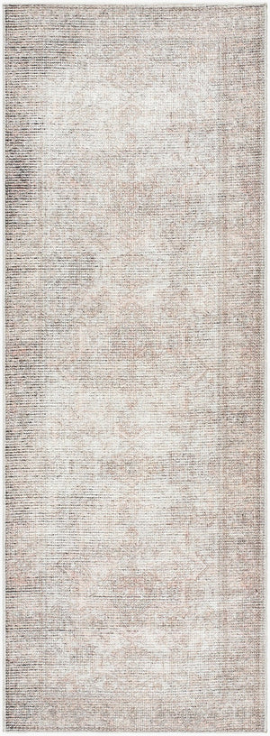 Livabliss Margot Traditional Accent Rug Machine Woven Polyester for Entryway Bedroom Bath Tan, Brown 2'7" x 7'3" BOSC2301-2773