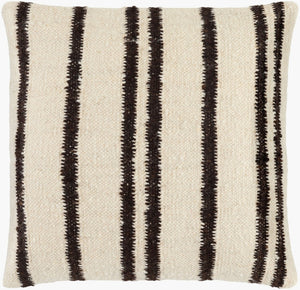 Livabliss Solea Handcrafted Cotton Accent Pillow Woven Texture for Sofas and Casual Living BOSE002-2222D