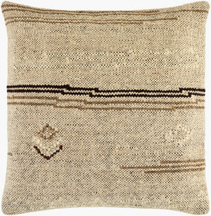 Livabliss Solea Premium Cotton Woven Throw Pillow Bohemian Square Accent for Sofa or Chair BOSE003-2222P