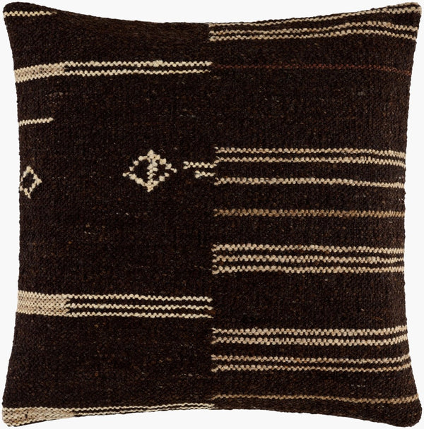 Livabliss Solea Cotton Woven Square Throw Pillow Bohemian Transitional Accent for Sofa or Bed BOSE004-1818D