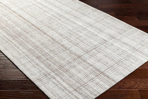 Livabliss Sammy Handwoven Flatweave Area Rug Recycled Pet Yarn Eco Artisan Entryway Accent Ivory, Taupe 6' x 9' BOSM2300-69