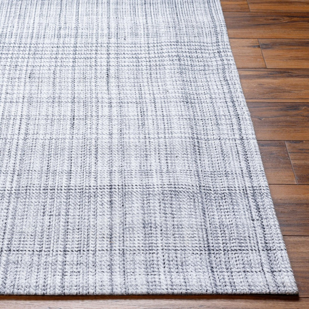Livabliss Sammy Flatweave Accent Rug Handwoven Recycled Pet Yarn Entryway and Bath Decor Light Slate, Ch 2' x 3' BOSM2301-23