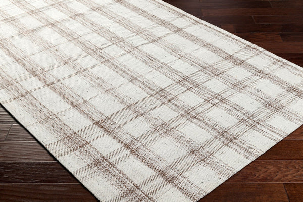 Livabliss Sammy Handwoven Flatweave Accent Rug Recycled Pet Yarn for Entryways and Kitchens Light Gray, Tan 8' x 10' BOSM2302-810