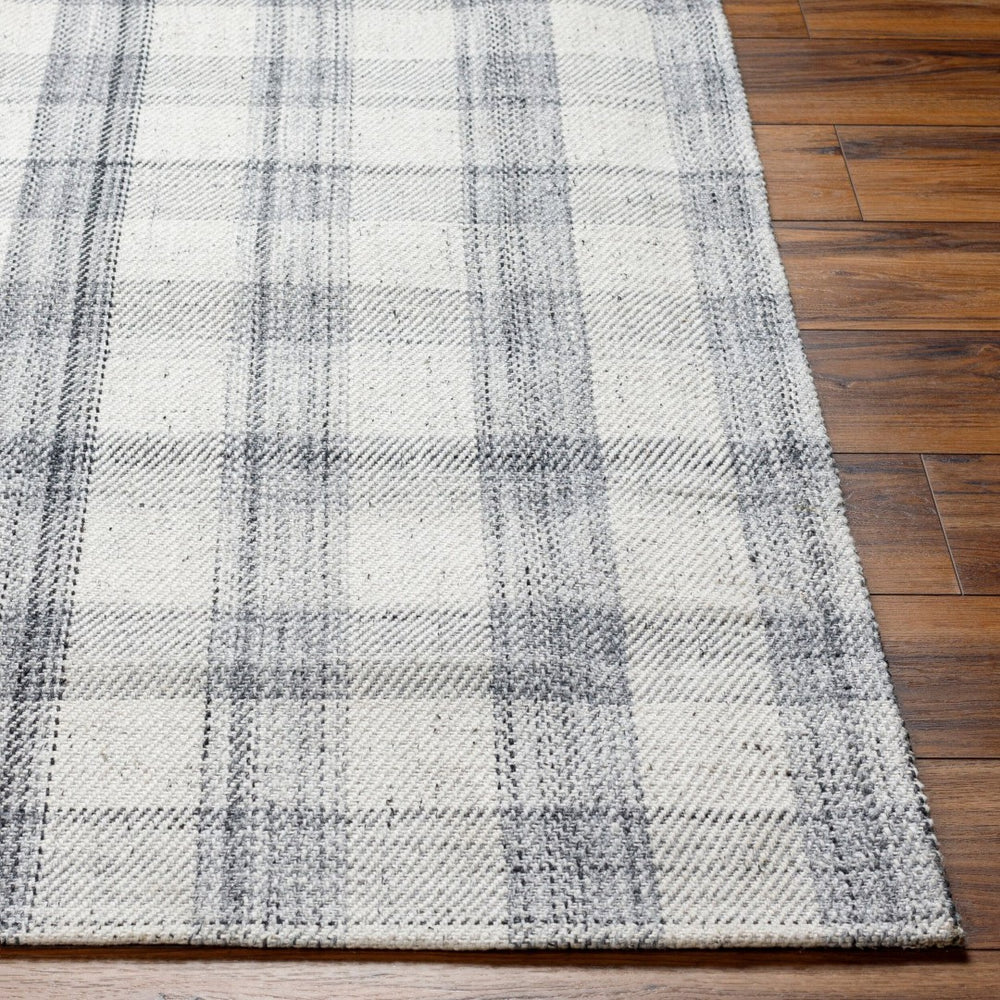 Livabliss Sammy Eco Friendly Flatweave Area Rug Handwoven Recycled Pet for Entryway Kitchen Light Slate, Ch 9' x 12' BOSM2303-912