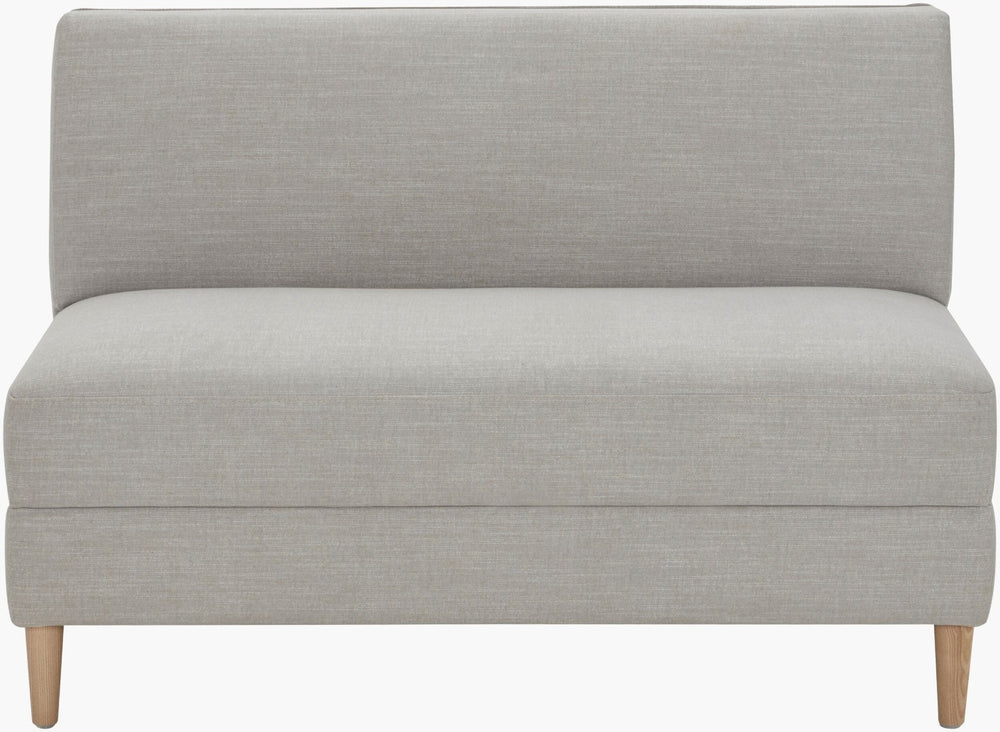 Surya Stinson Upholstered Dining Bench with Linen Blend Fabric Foam Seat for Farmhouse Rooms BOSN002-336327