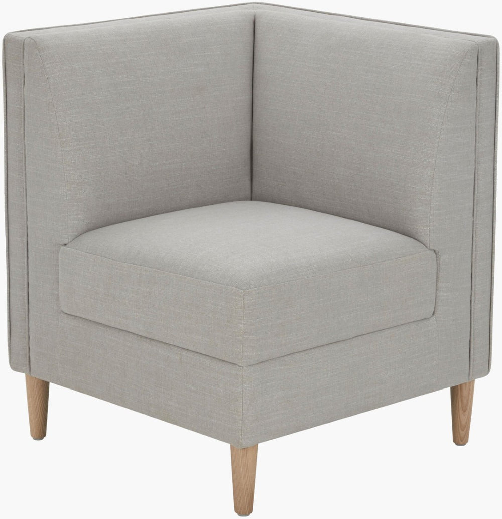 Surya Stinson Upholstered Dining Chair Polyester Linen Blend Foam Seat Plywood Base BOSN003-332727