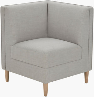 Surya Stinson Upholstered Dining Chair Polyester Linen Blend Foam Seat Plywood Base BOSN003-332727
