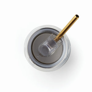 Lenox Blue Bay Leaf Pattern Stainless Steel Wine Tumbler With Straw Blue, BLUE METAL 895731