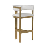 VIG Furniture Modrest Boswell - Modern White + Matte Gold Barstool VGRH-RHS-BS-158-WHTGLD