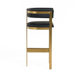 VIG Furniture Modrest Boswell - Modern Black + Matte Gold Barstool VGRH-RHS-BS-158-BLKGLD