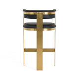 VIG Furniture Modrest Boswell - Modern Black + Matte Gold Barstool VGRH-RHS-BS-158-BLKGLD