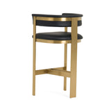 VIG Furniture Modrest Boswell - Modern Black + Matte Gold Barstool VGRH-RHS-BS-158-BLKGLD