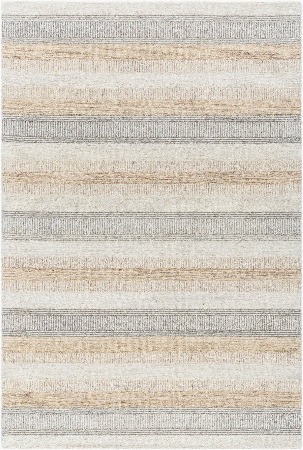 Livabliss Bournemouth Hand Tufted Wool Accent Rug Soft Textured Pile for Entryways and Bedrooms Ivory, Sandston 8' x 10' BOT2300-810