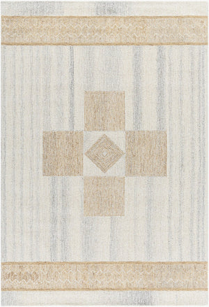 Livabliss Bournemouth Hand Tufted Wool Accent Rug Plush Medium Pile for Entryways and Bedside Ivory, Sandston 5' x 7'6" BOT2302-576
