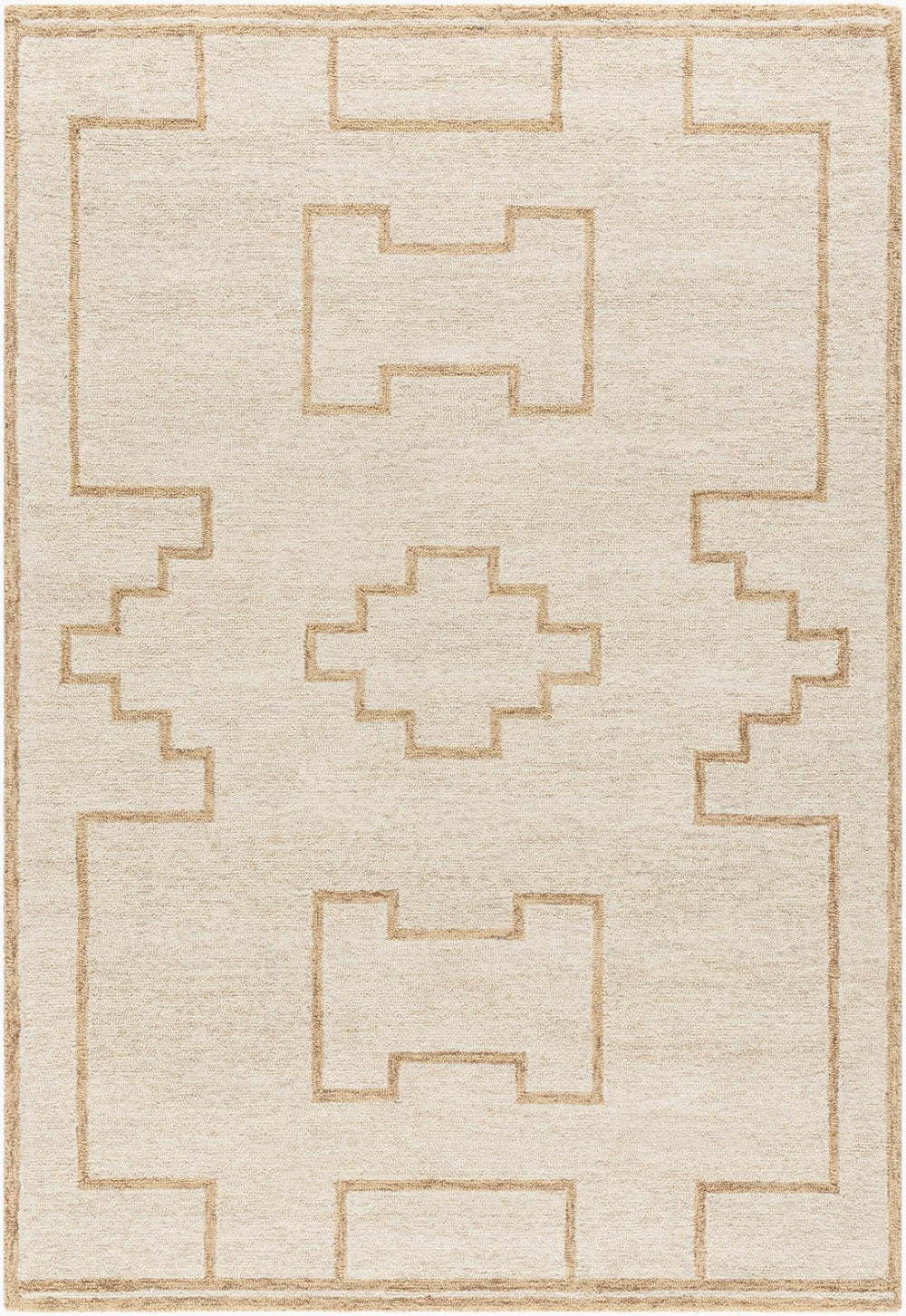 Livabliss Bournemouth Hand Tufted Wool Accent Rug Plush Entryway or Bedside Floor Covering Ivory, Sandston 2' x 3' BOT2307-23