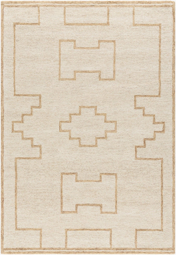 Livabliss Bournemouth Hand Tufted Wool Accent Rug Plush Entryway or Bedside Floor Covering Ivory, Sandston 2' x 3' BOT2307-23