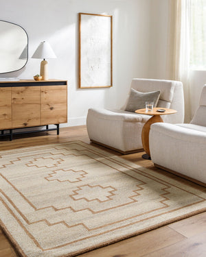 Livabliss Bournemouth Hand Tufted Wool Accent Rug Soft Medium Pile for Entryway or Bedroom Beige, Sandston 5' x 7'6" BOT2308-576