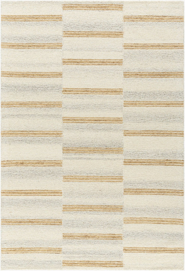 Livabliss Bournemouth Hand Tufted Wool Accent Rug Plush Medium Pile Bohemian Bedside Mat Ivory, Sandston 2' x 3' BOT2310-23