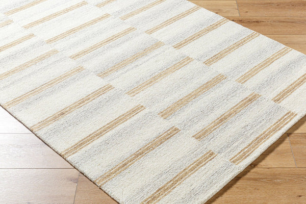 Livabliss Bournemouth Hand Tufted Wool Accent Rug Plush Medium Pile Bohemian Bedside Mat Ivory, Sandston 2' x 3' BOT2310-23