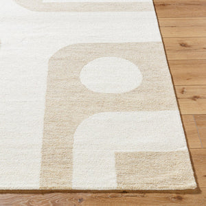 Livabliss Bournemouth Hand Tufted Wool Area Rug Artisan Crafted for Entryway or Bedside Accent Ivory, Sandston 2' x 3' BOT2312-23