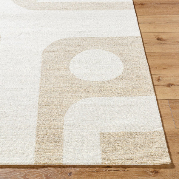 Livabliss Bournemouth Hand Tufted Wool Area Rug Artisan Crafted for Entryway or Bedside Accent Ivory, Sandston 2' x 3' BOT2312-23