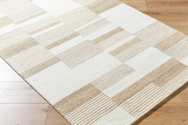 Livabliss Bournemouth Hand Tufted Wool Area Rug Artisan Crafted for Entryways and Bedroom Accents Ivory, Sandston 2' x 3' BOT2314-23