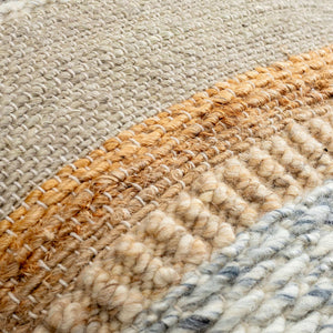 Surya Boundary Bou-001 Stylish 18" Wool & Jute Accent Pillow - Unique Textured Design For Any Room Seafoam Cotton,Wool,Jute,Cotton Bou002-2222