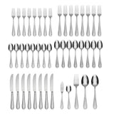 Lenox Oneida Tibet 45 Piece Everyday Flatware Set, Service for 8 Metallic, STAINLESS METAL H086045CL20