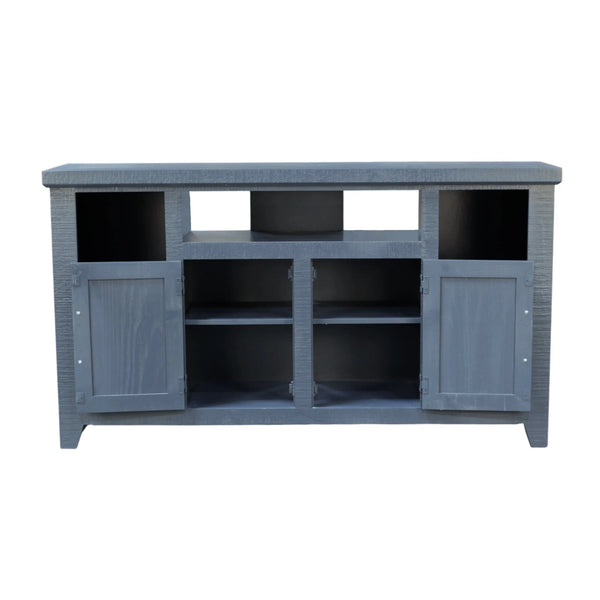 Origins Bowen Hutch Style Tv Console Pine Wood Distressed Farmhouse Storage Cabinet HG3260