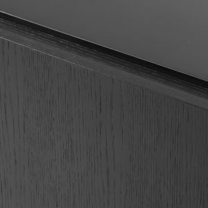 VIG Furniture Modrest Bowie - Mid-Century Modern Black Oak + Brass Buffet VGDWJ9941