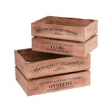 Pacific Oyster Co Box - Set of 2 Natural BOX001 Elk Home