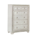 Camila 6 Drawer Chest White with Cream Finish P269124S Pulaski Furniture