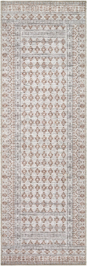 Livabliss Zafira Turkish Polyester Area Rug with Traditional Pattern for Entryways and Bedrooms Rust, Ivory 2'7" x 7'10" BOZF2300-27710