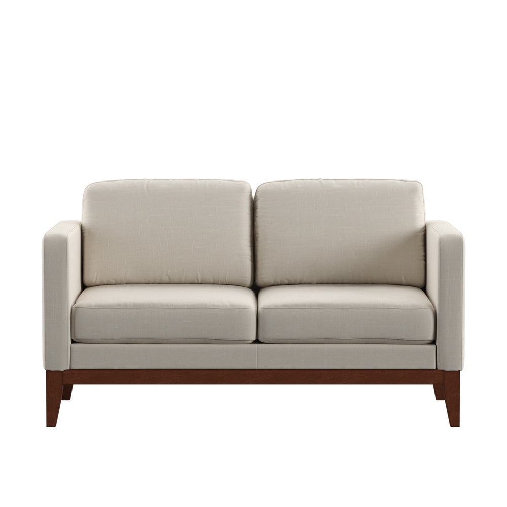 Homelegance By Top-Line Deacon Linen Upholstered Loveseat Beige Linen