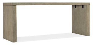 Hooker Furniture Linville Oak 72" Desk In Mink Smoked Gray — Spacious Clean-Lined Work Surface, Fully Finished Sides 6150-10903-85