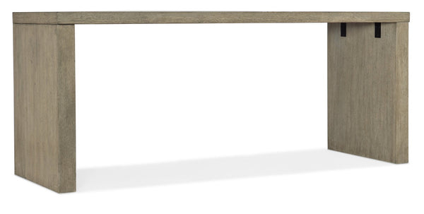 Hooker Furniture Linville Oak 72" Desk In Mink Smoked Gray — Spacious Clean-Lined Work Surface, Fully Finished Sides 6150-10903-85