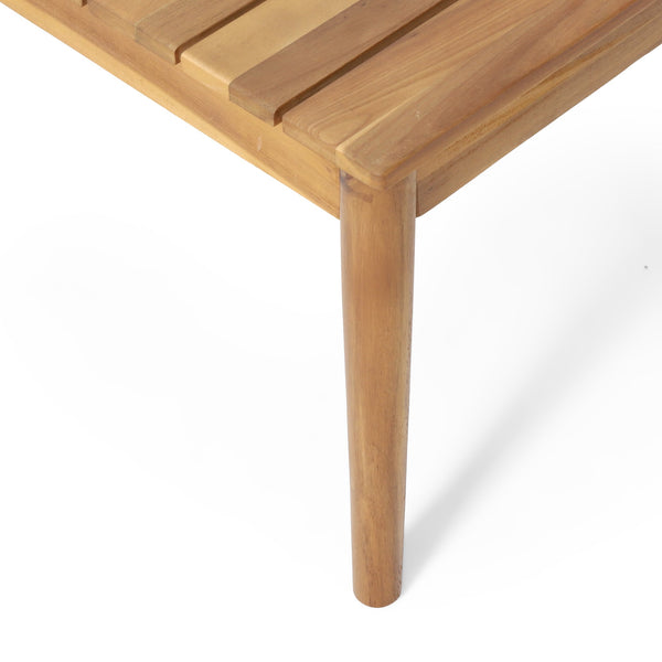 English Elm Christopher Knight Home® - BRYAN Teak Acacia Coffee Table - Rustic Outdoor Wood Accent 36.25" W Durable Weather-Resistant Design 72215.00