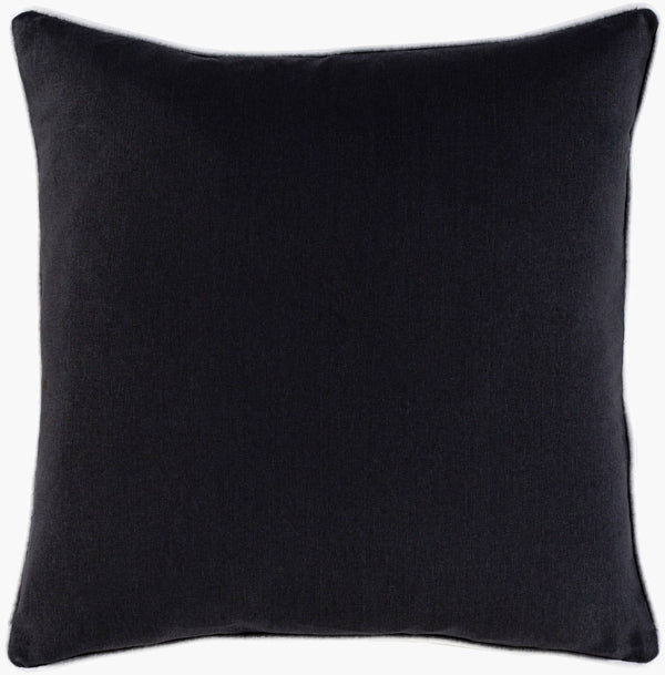 Surya Buffalo Plaid Accent Pillow - Cozy 20"L X 20"W Decorative Cushion For Rustic Home Decor Charm Black Cotton,Cotton Bpd001-2020p