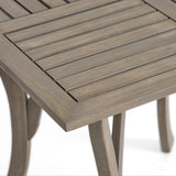 Christopher Knight Home® - Noble House - Hermosa Outdoor Acacia Wood Square Dining Table, Gray