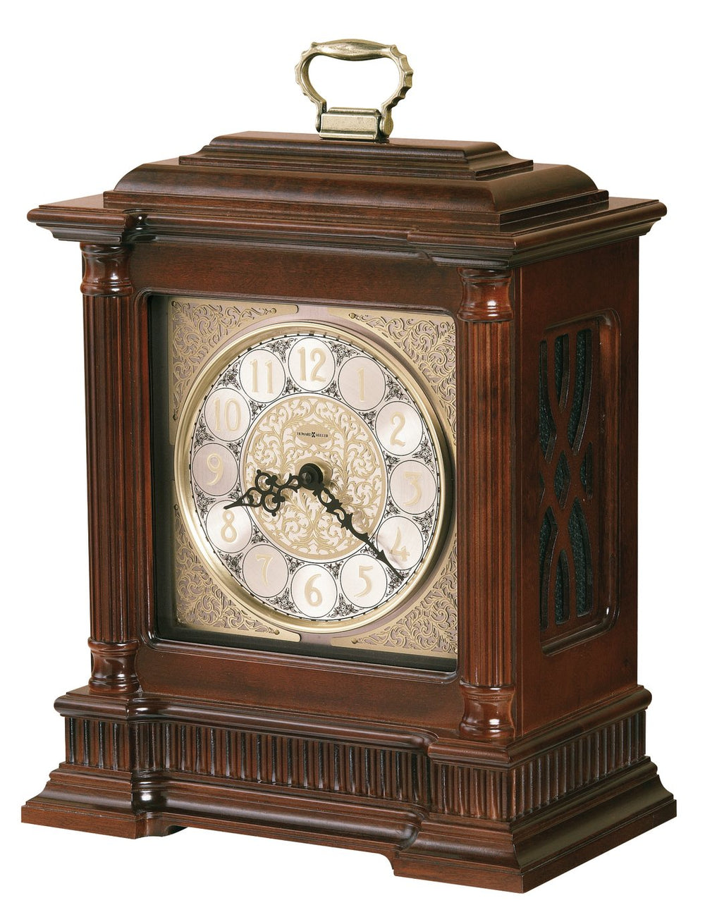 Hekman Furniture 635125 Elegant Akron Mantel Clock - Windsor Cherry Finish, Dual-chime, Stylish Design & Features Windsor Cherry Akron Mantel Clock 635125
