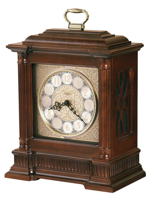 Hekman Furniture 635125 Elegant Akron Mantel Clock - Windsor Cherry Finish, Dual-chime, Stylish Design & Features Windsor Cherry Akron Mantel Clock 635125